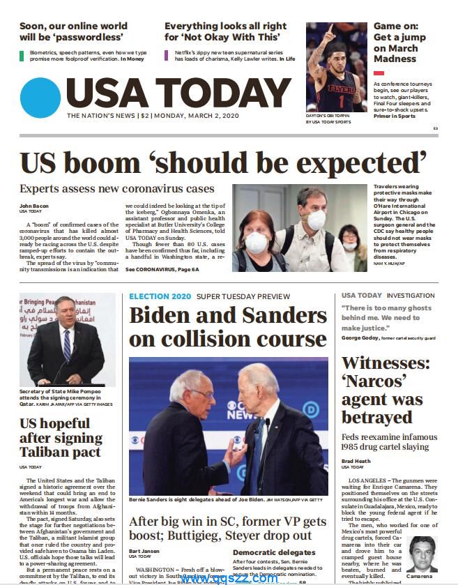 今日美国 USA Today 2020年-3月 PDF下载